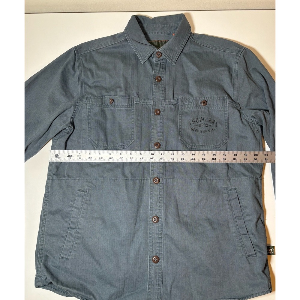 Howler Bros Chore Button Down Shacket | Blue | Medium - Picture 2 of 8